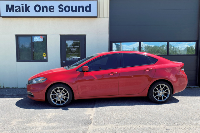 2014 Dodge Dart with professional window tint in North Bay
